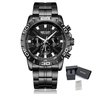 MEGIR Watches Business Mens Watches Top Brand Luxury Quartz Casual Wristwatch Date Clock Waterproof Wrist Watch Chronograph 2087