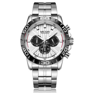 MEGIR Watches Business Mens Watches Top Brand Luxury Quartz Casual Wristwatch Date Clock Waterproof Wrist Watch Chronograph 2087