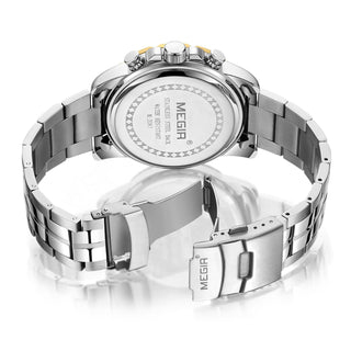 MEGIR Watches Business Mens Watches Top Brand Luxury Quartz Casual Wristwatch Date Clock Waterproof Wrist Watch Chronograph 2087