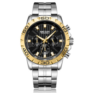 MEGIR Watches Business Mens Watches Top Brand Luxury Quartz Casual Wristwatch Date Clock Waterproof Wrist Watch Chronograph 2087